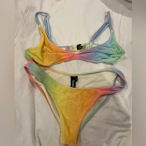 triangl rainbow maia bikini velvet